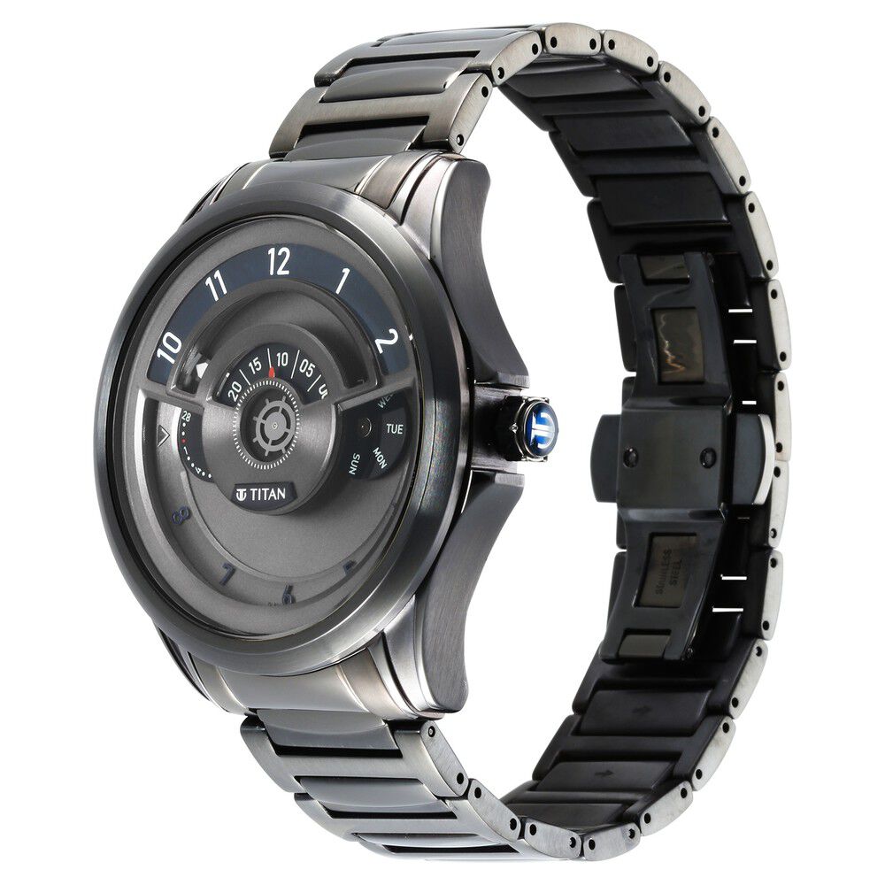 Buy Online Titan Maritime Quartz Analog Blue Dial Stainless Steel Strap  Watch for Men - nr1828sm01 | Titan