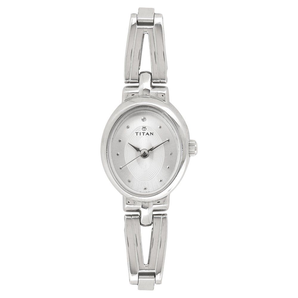 Buy Titan Women Silver Toned Analogue Watch 2598SM01 - Watches for Women  10830712 | Myntra