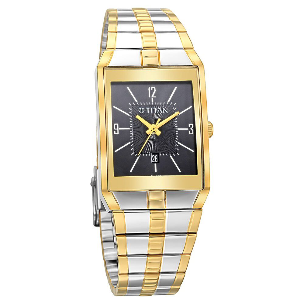 Titan Men Metal Regalia Baron Analog Champagne Dial Watch-Nl1627Ym04/Np1627Ym04,  Band Color-Gold : Amazon.in: Watches