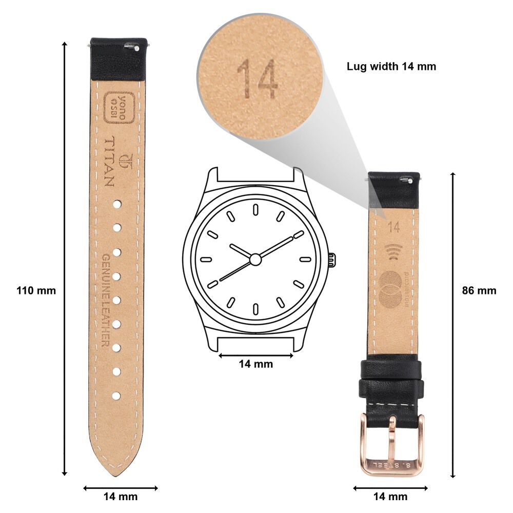 Buy Online Titan Pay White Dial Analog Leather Strap Watch for Men -  1802sl10 | Titan