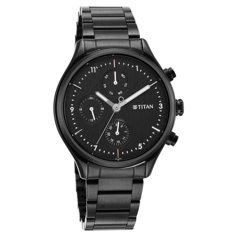 Amazon.com: Titan Analog Black Dial Men's Watch-1043NM01 : Clothing, Shoes  & Jewelry