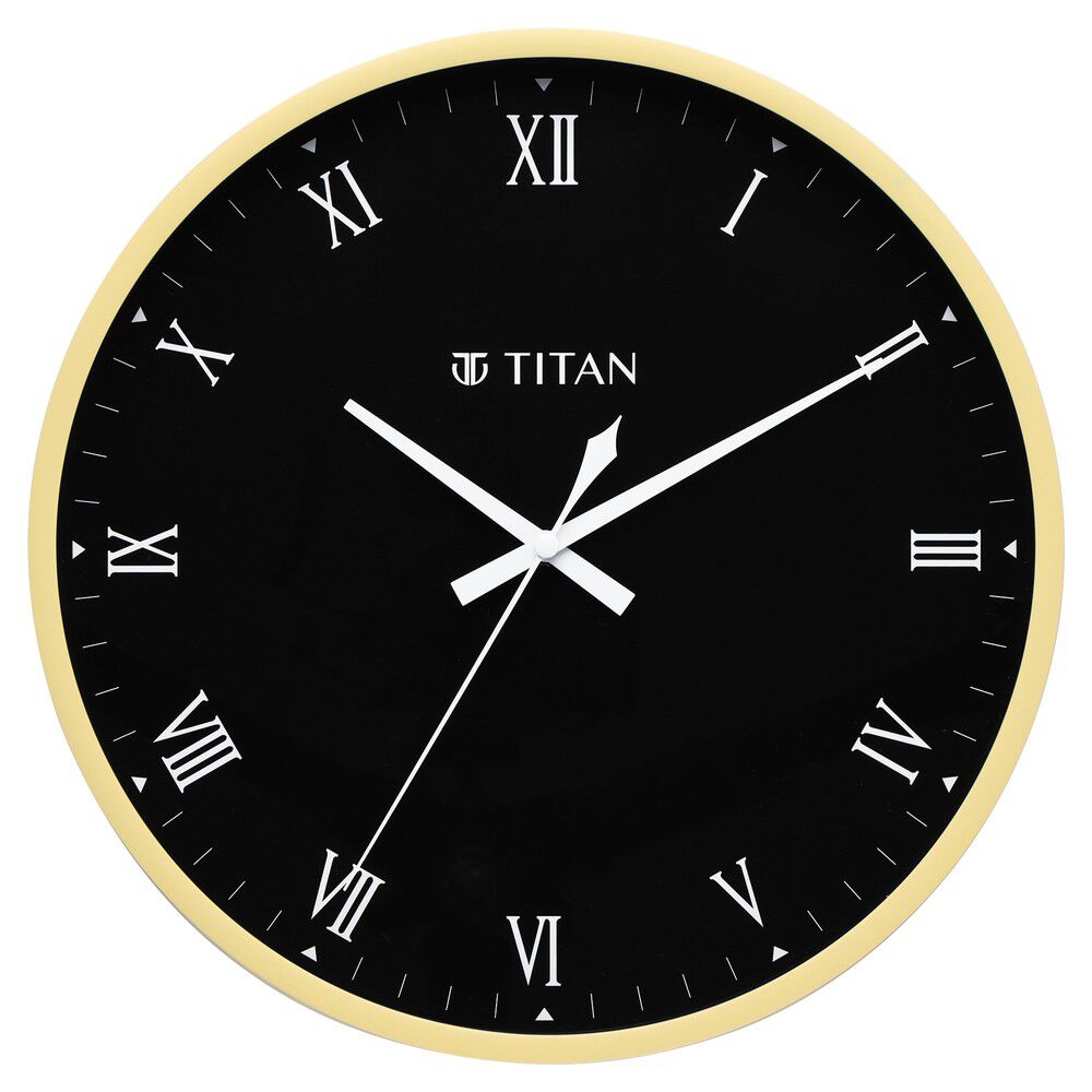 Titan Plastic Wooden Finish Wall Clock with Thermometer & Hygrometer ( 37.0  cm x 37.0 cm x 4.7 cm , Beige ) - Walmart.com