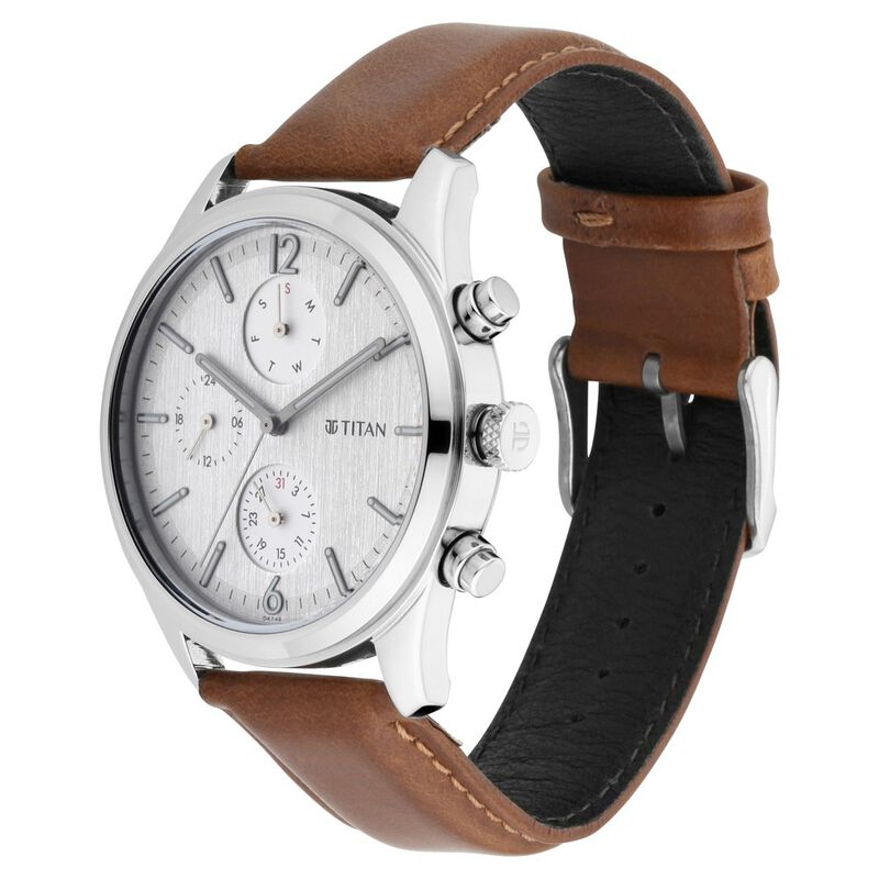 Buy Online Titan Men's Metropolitan Charm: Men's Multifunctional Black Watch  with Metallic Accents - nr1805nm01