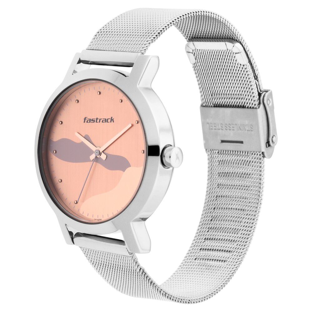 Buy Online Fastrack Bare Basics Quartz Analog with Date Grey Dial Leather  Strap Watch for Guys - nr3246nl01 | Titan