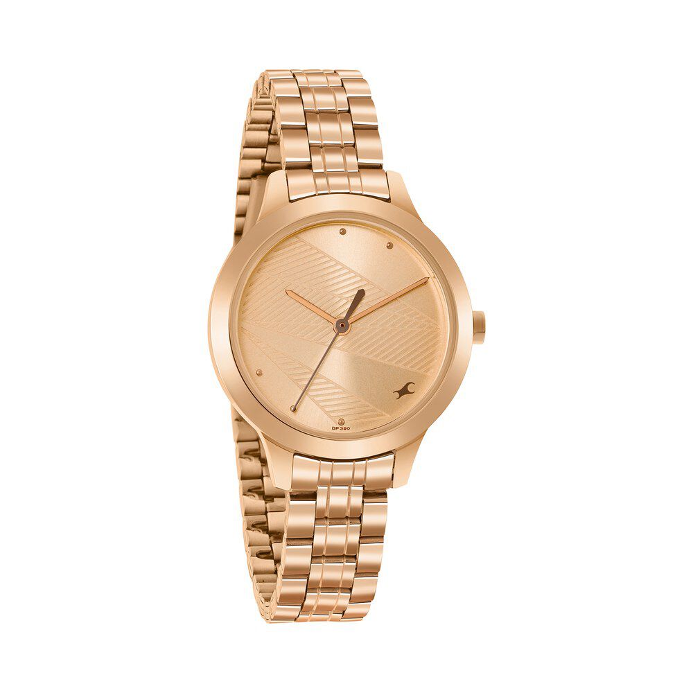 Fastrack rose gold discount watches