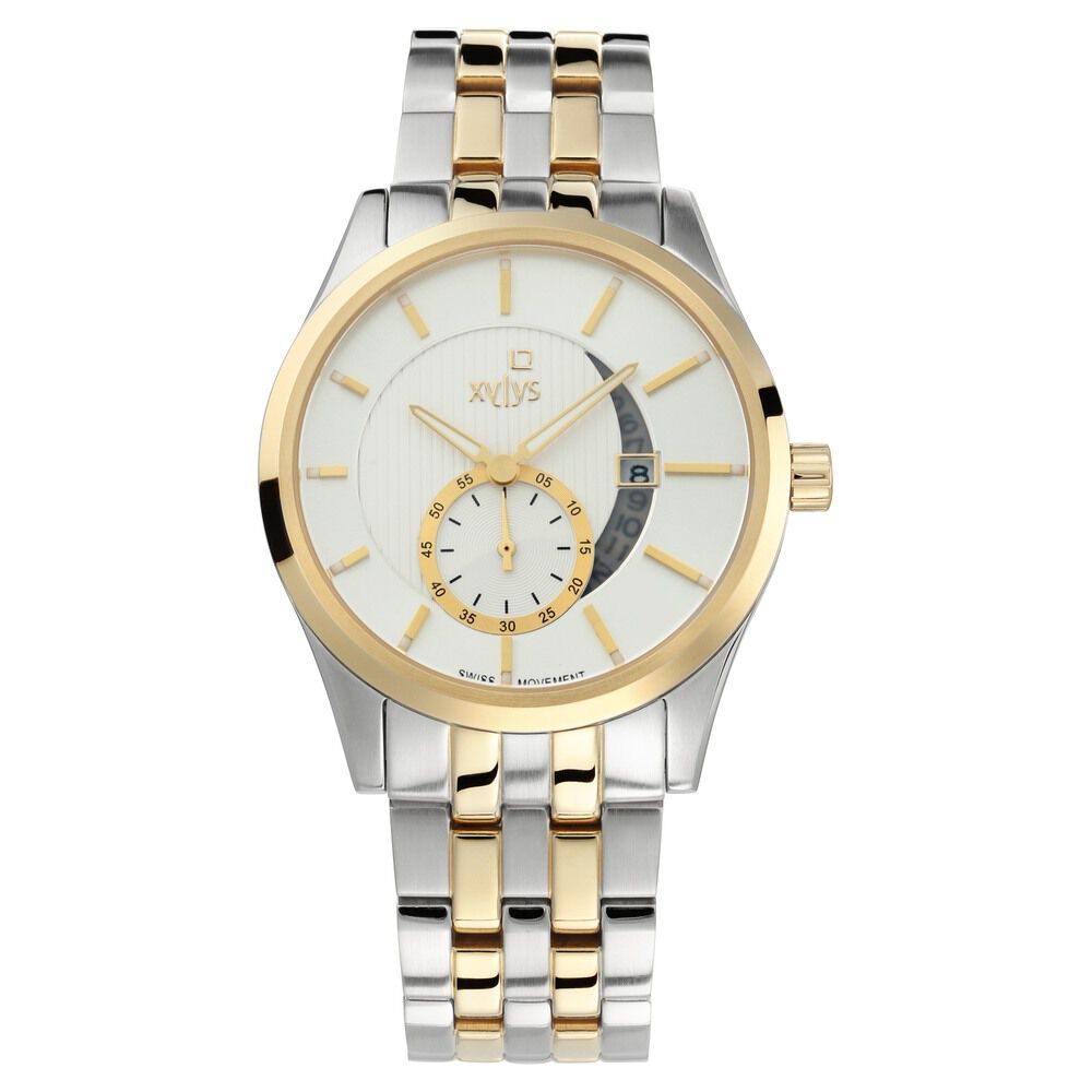 Buy XYLYS Mens White Dial Analogue Watch - 40020BM01E | Shoppers Stop