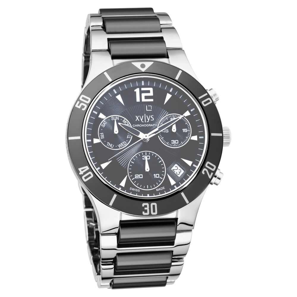Buy Online Xylys Quartz Chronograph Blue Dial Leather Strap Watch for Men -  40039sl01 | Titan