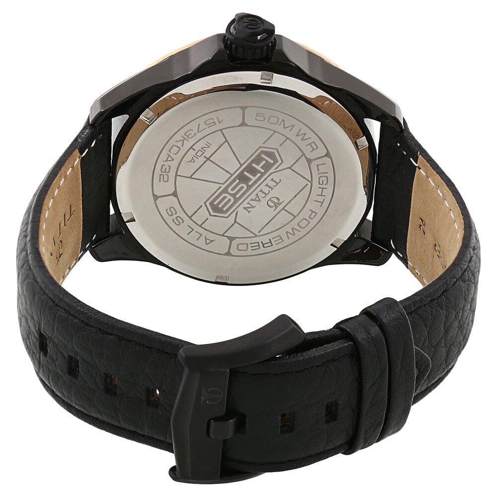 Buy Titan Solar 1806Wl05 Black Dial Analog Watch For Men Online