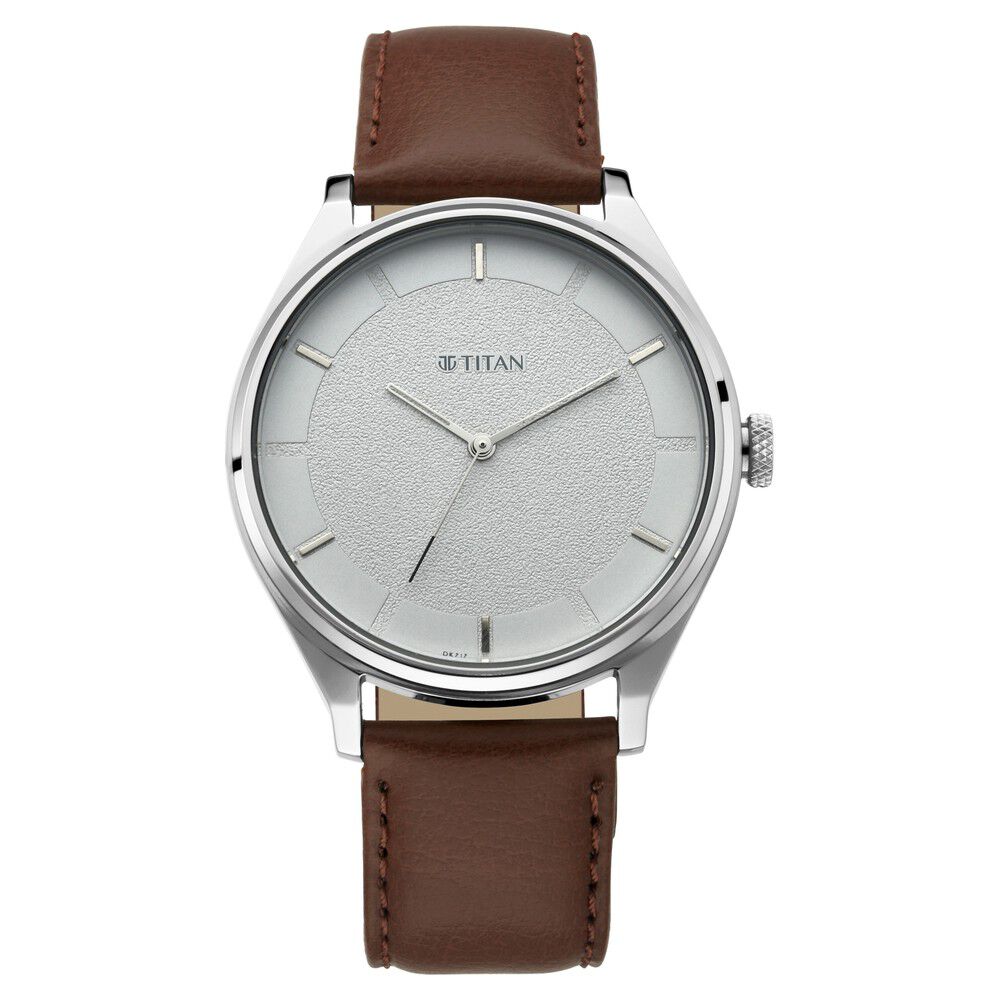 Buy Online 24 mm Tan Genuine Leather Strap for Men - nf103037024sq | Titan