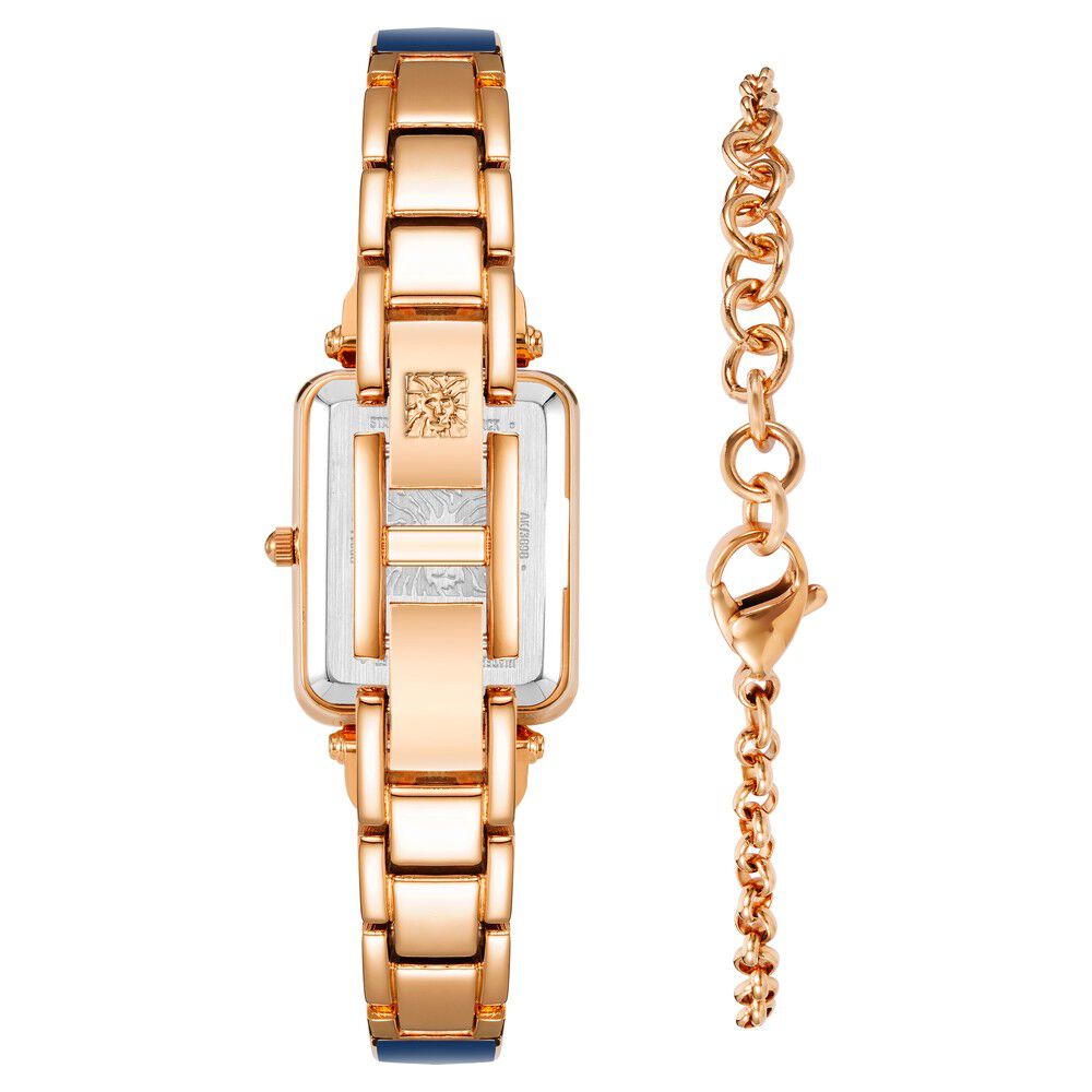 Anne Klein Crystal Rose Dial Ladies Watch 3166INST 086702614776 - Watches -  Jomashop