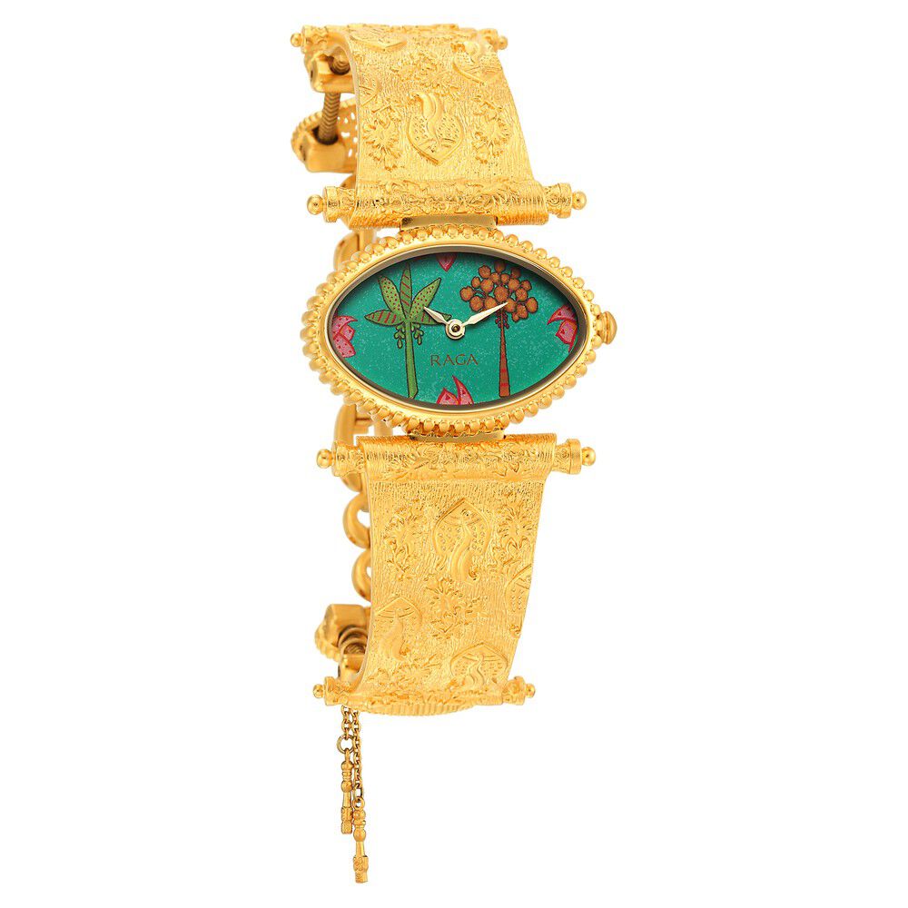 Buy TITAN Womens 30 x 6 x 34.80 mm Raga Masaba III Gold Dial Brass Analog  Watch - 95167YM01 | Shoppers Stop