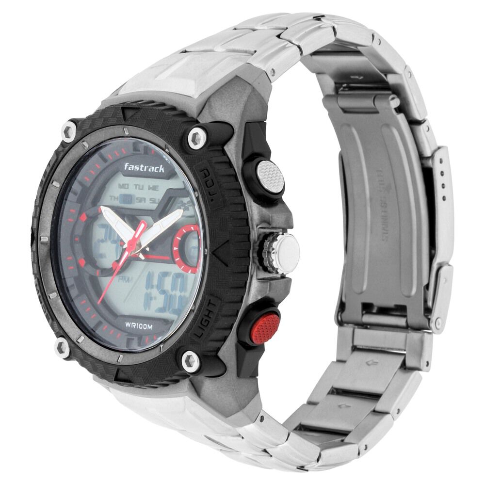 Stainless steel analog cheap digital watch