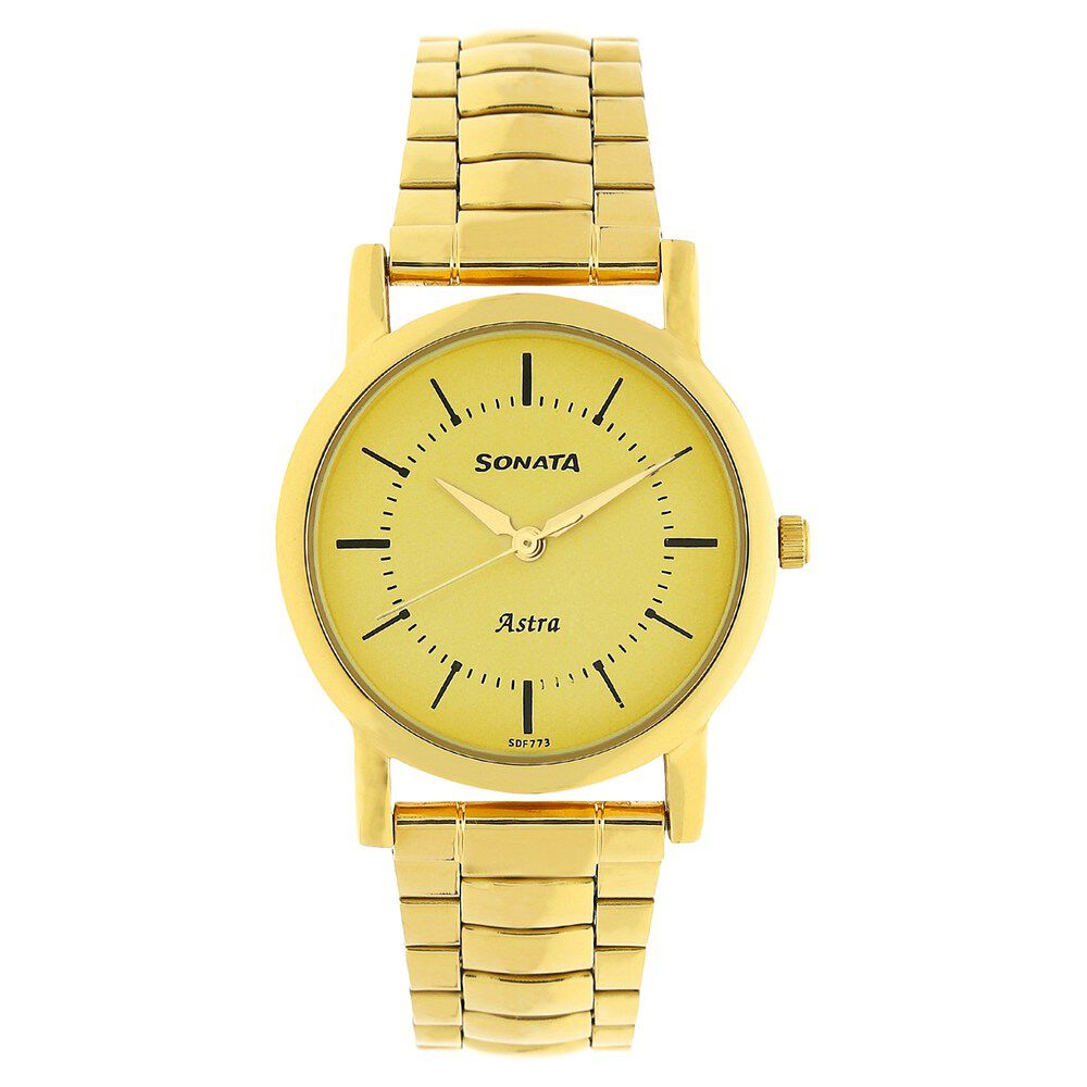 Sonata Analog watch For Women-NR87018YM03 : Amazon.in: Watches