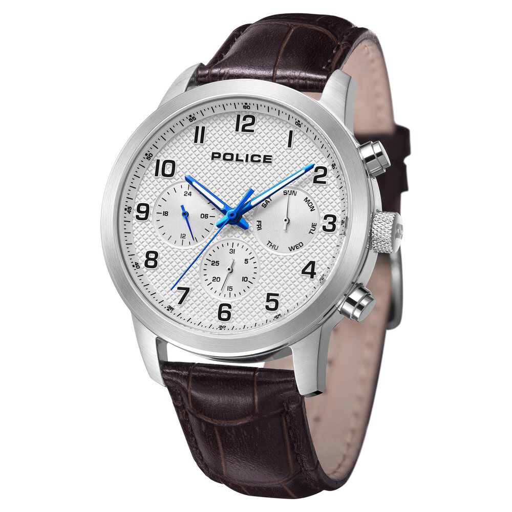 Police Rose Gold Dial Brown Leather Strap Watch in Jamnagar at best price  by Saifee Watch & Optical - Justdial