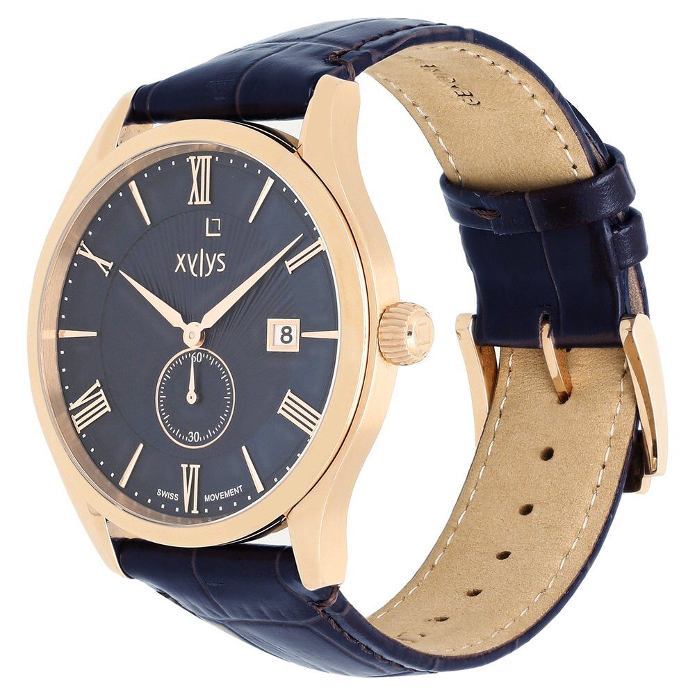 Buy Online Xylys Quartz Chronograph Silver Dial Leather Strap Watch for Men  - nf9251sl02 | Titan