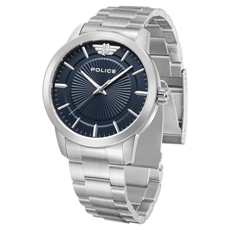 Police Men's Quartz Analogue Watch with Stainless Steel Strap