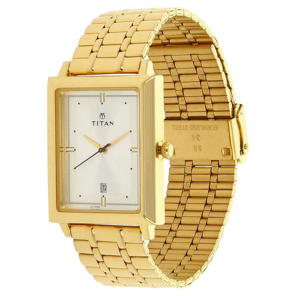 Buy TITAN Mens Champagne Dial Stainless Steel Watch - NH1043BM01A |  Shoppers Stop