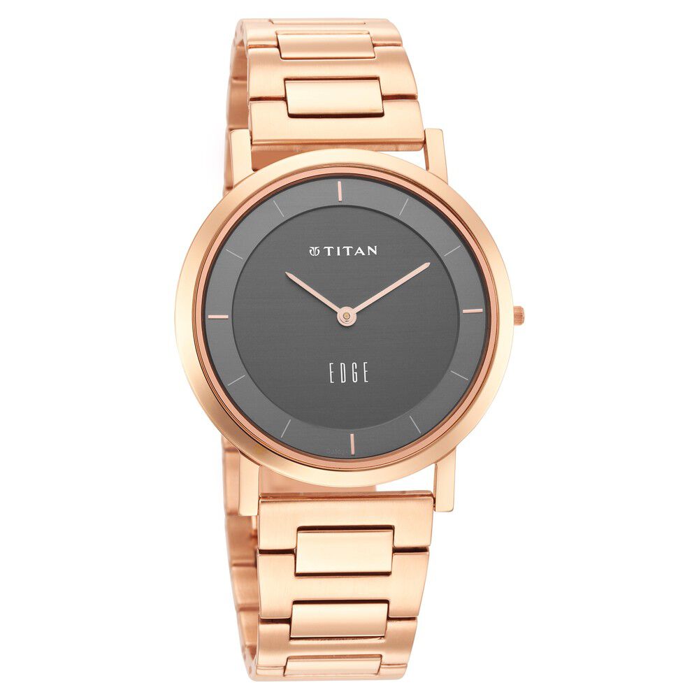 Titan edge outlet watches gold colour