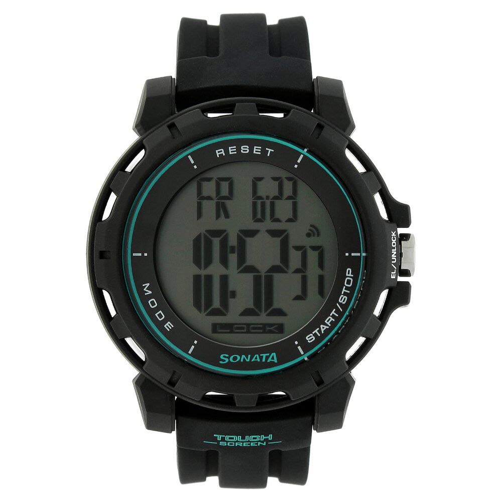 Buy Online SF Digital Dial Plastic Strap Watch for Men - nm77061pp03 | Titan