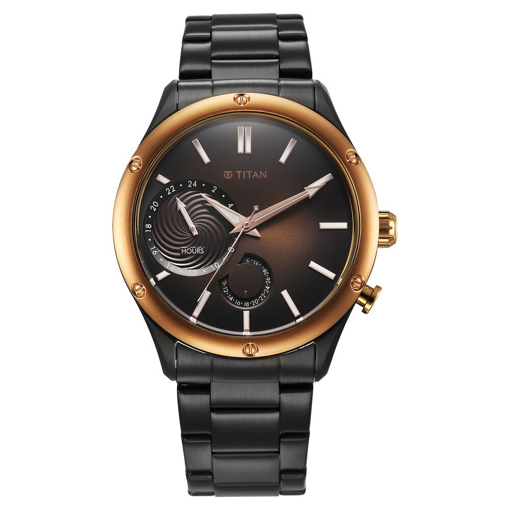 Titan Neo Black Dial Multifunction Watch for Men - 1733BM01 - Send Gifts  and Money to Nepal Online from www.muncha.com