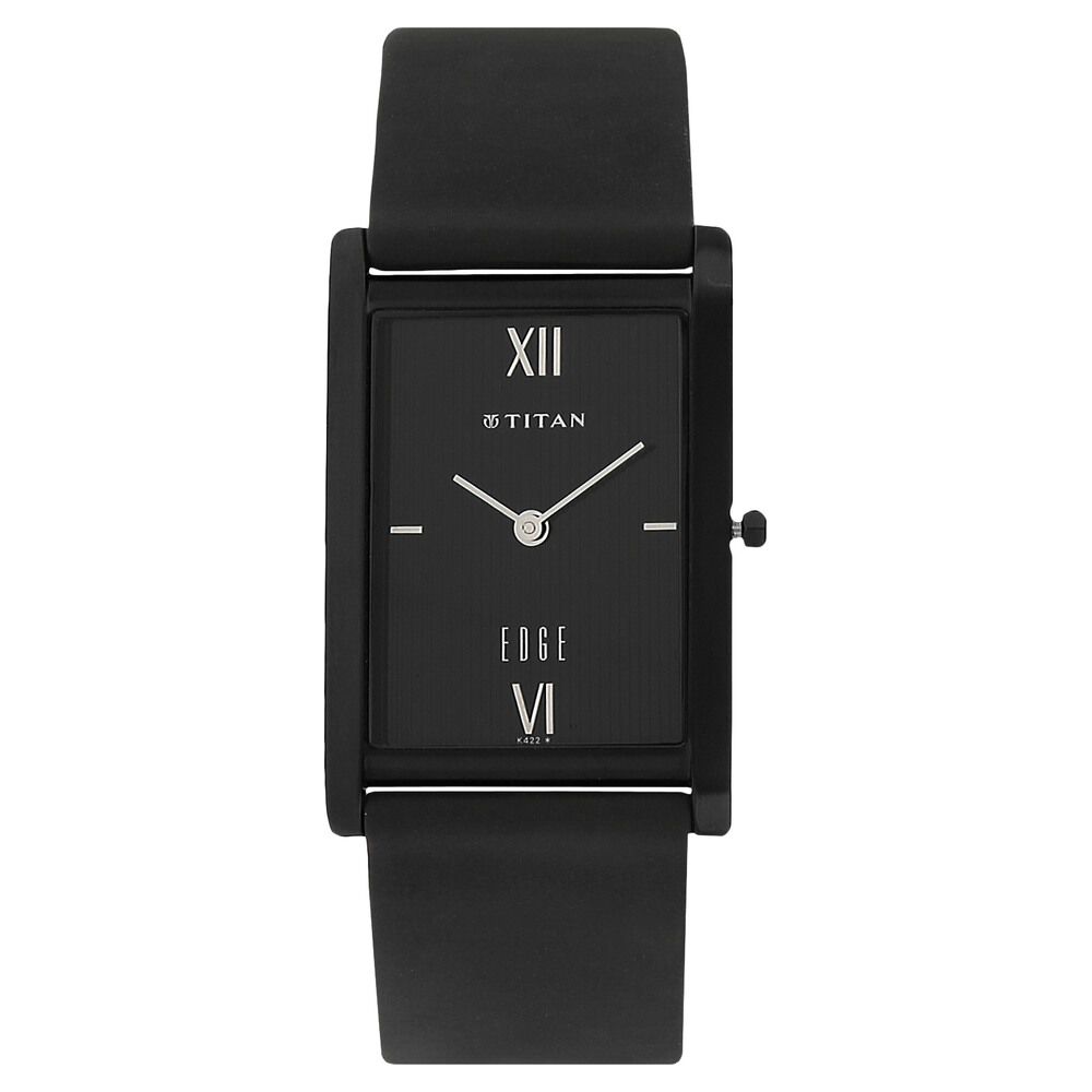 Titan Edge Ultra Slim Black Dial Men'S Watch Nn1595Nl04