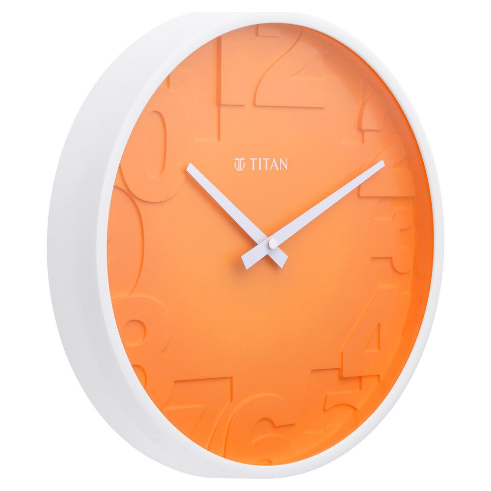 Titan Plastic Classic Wall Clock with Roman Numerals ( 42.0 cm x 42.0 cm x  5.5 cm , Brown ) - Walmart.com