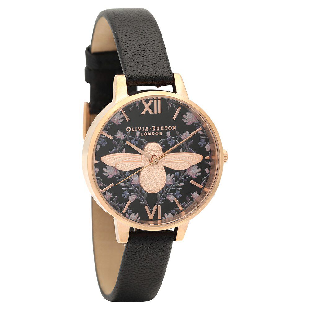 Olivia burton leather discount strap watches womens