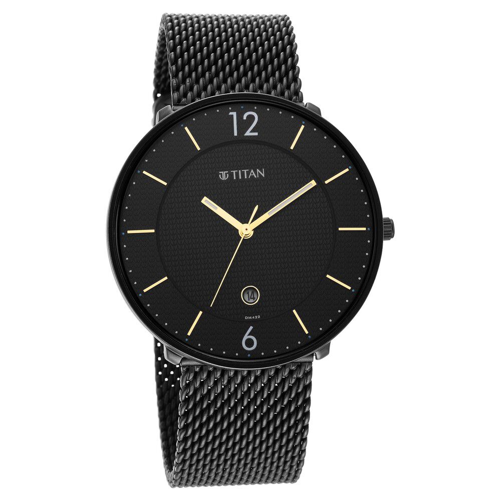 Buy online Titan Analogue Black Dial Men's Watch 2540sm08 from Watches for  Men by Titan for ₹2795 at 0% off | 2024 Limeroad.com