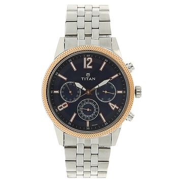 Titan Men Silver – Analog Watch 