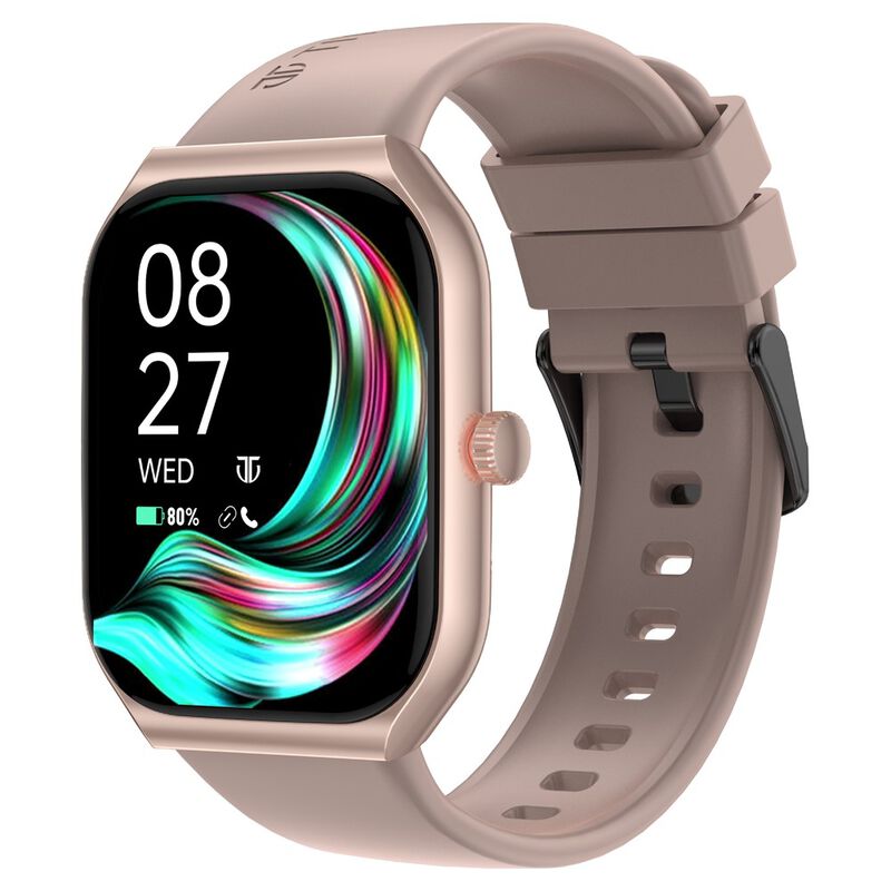 Titan Smart Watch with 1.96 Inch AMOLED Display 410 x 502 Pixel Resolution  AI Voice Assistant Multiple Menu Styles