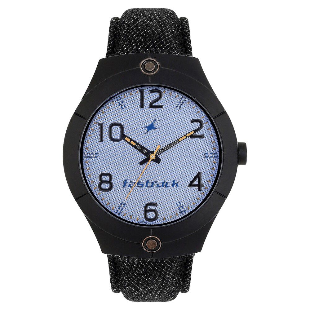 Black Fastrack Blue Dial Denim Strap Watch at Rs 2395 in Jaipur | ID:  20622829548