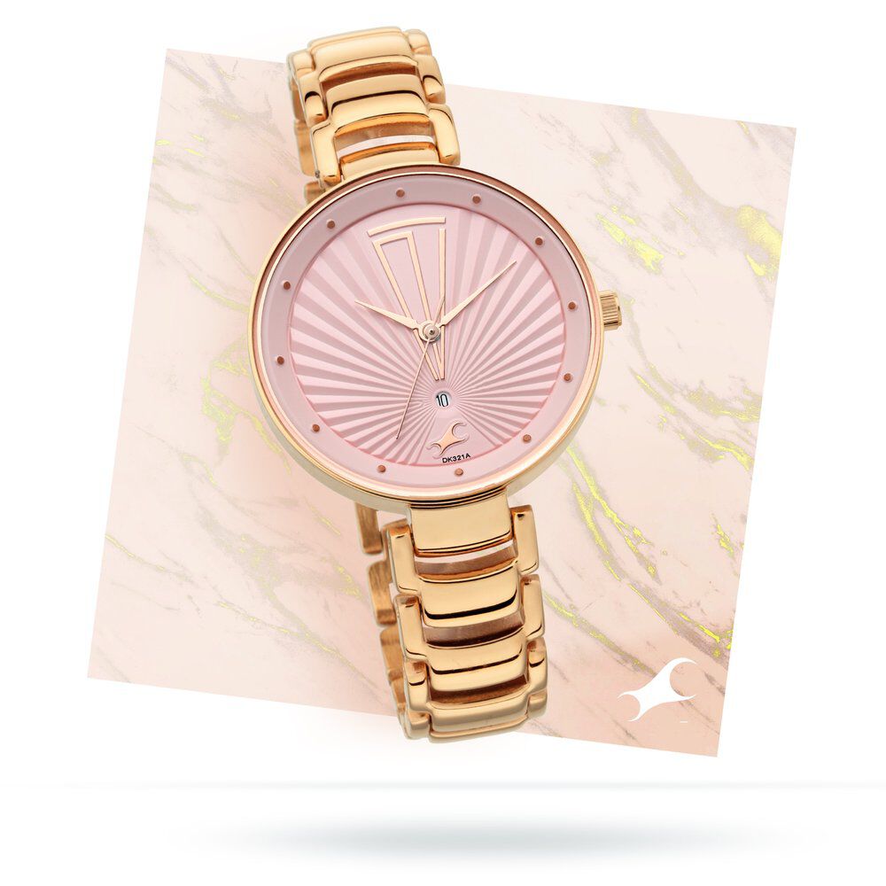 Fastrack Women Rose Gold Analogue Watch 6221WM01 Price in India, Full  Specifications & Offers | DTashion.com