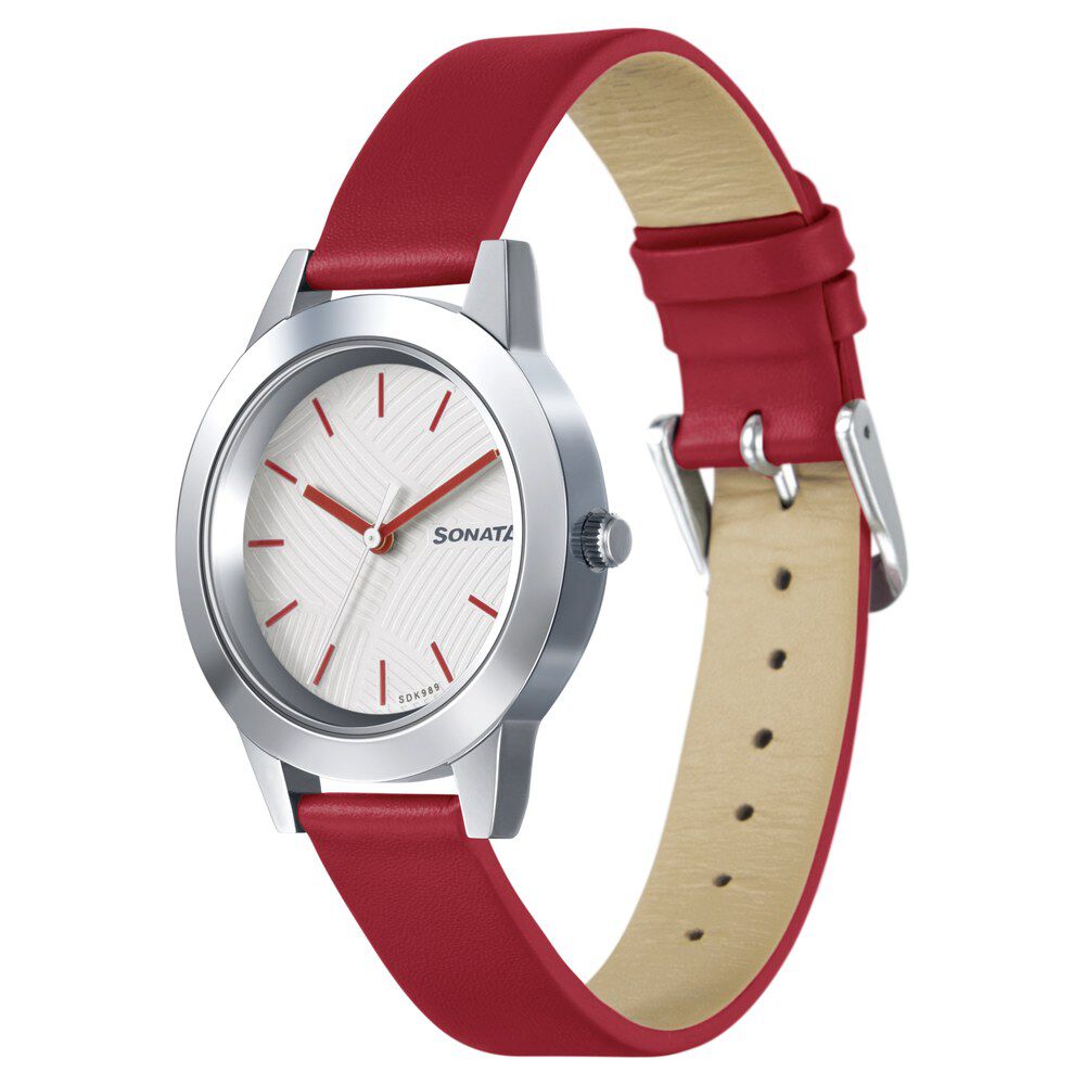 Sonata White Dial Analog watch For Women-NR8976YL02W : Amazon.in: Fashion