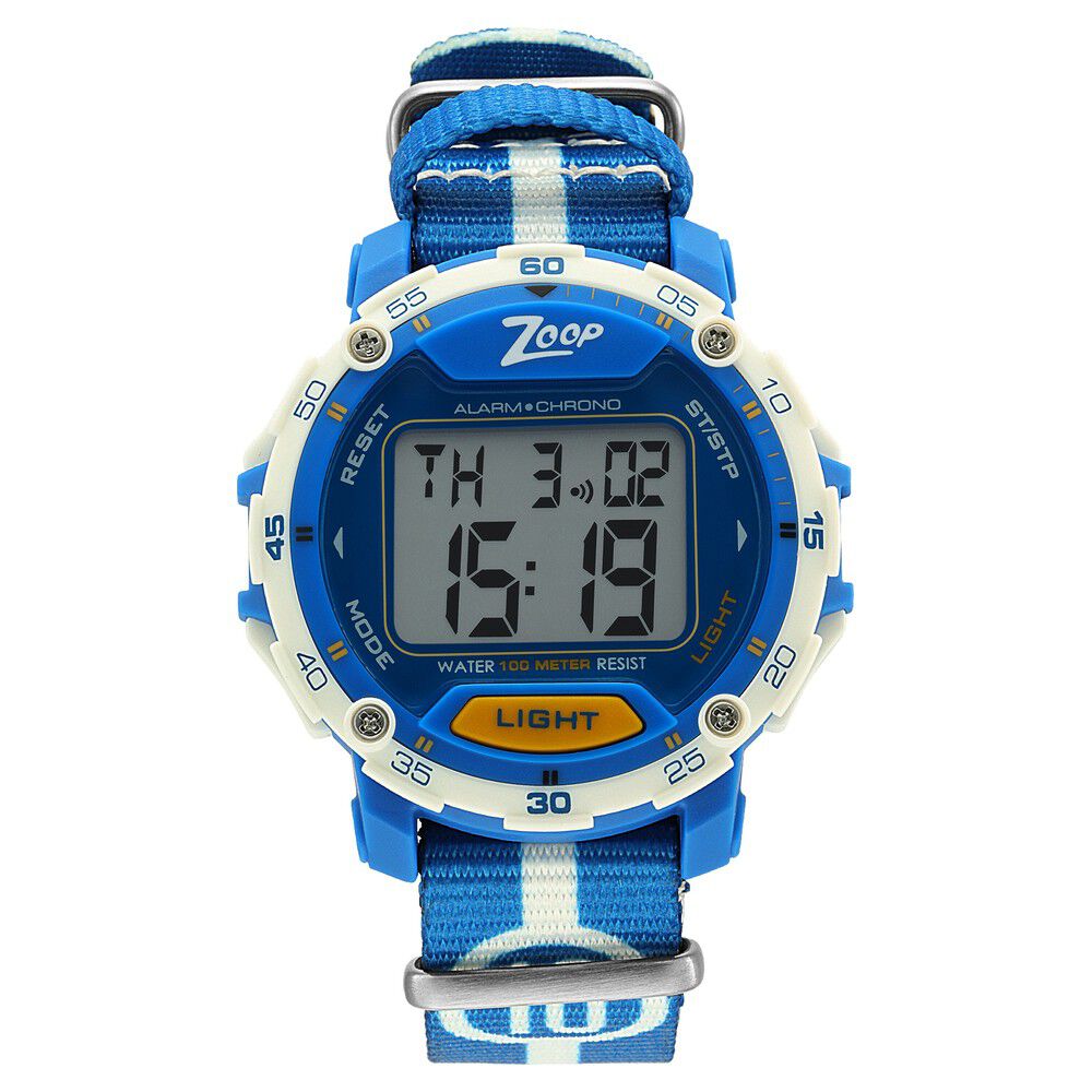 Titan Zoop Digital orange strap watch for Kids