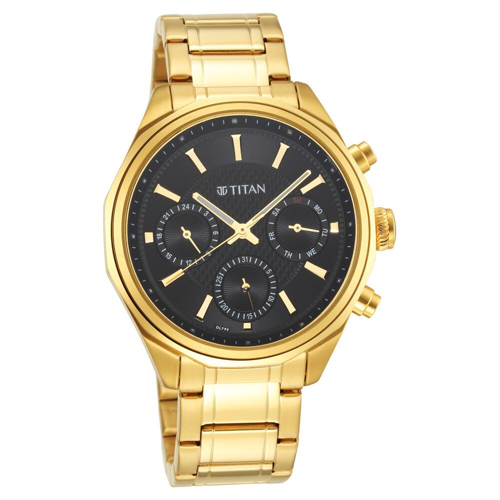 Buy Online Titan Whimsy Green Dial Quartz Multifunction Metal Strap watch  for Women - nr95058wm01 | Titan