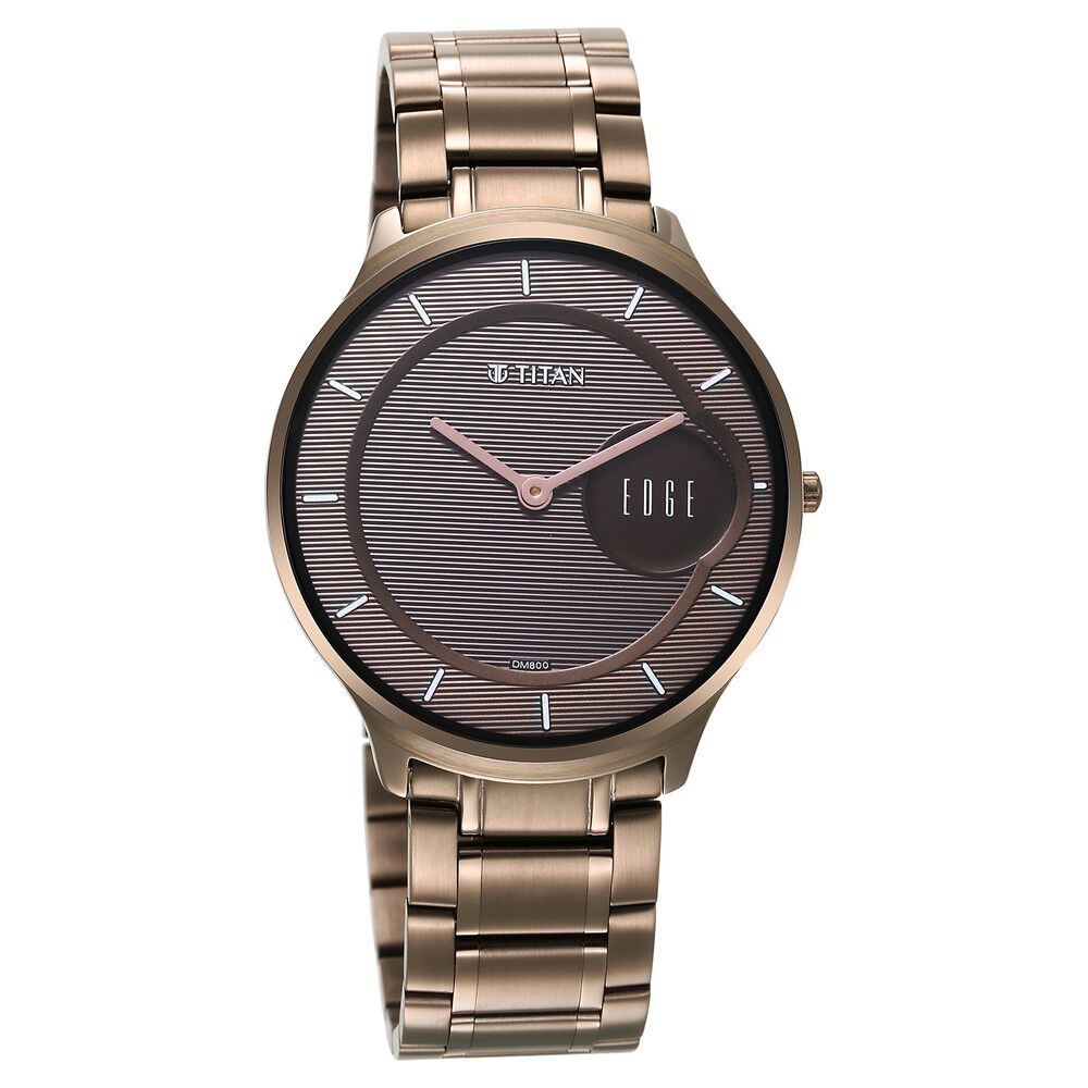 Buy Online Titan Raga Chic Quartz Analog Brown Dial Rose Gold Metal Strap  Watch for Women - 2688wm01 | Titan