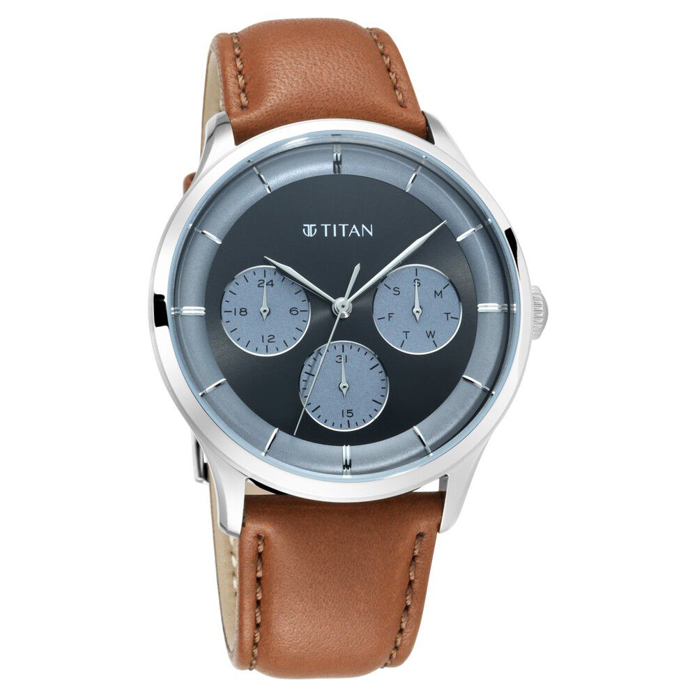 Buy Online Titan Neo Quartz Multifunction White Dial Leather Strap Watch  for Women - 2651wl09 | Titan