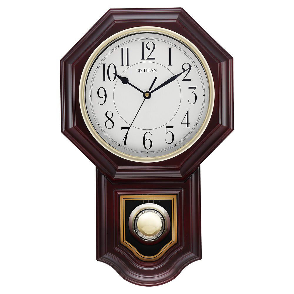 rnuie Large Wall Clock with Pendulum Decor,Vintage India | Ubuy