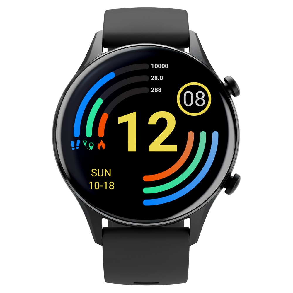 Buy noise NoiseFit Halo Plus Smartwatch with Bluetooth Calling (37.08mm  AMOLED Display, IP68 Water Resistant, Elite Black Strap) Online - Croma