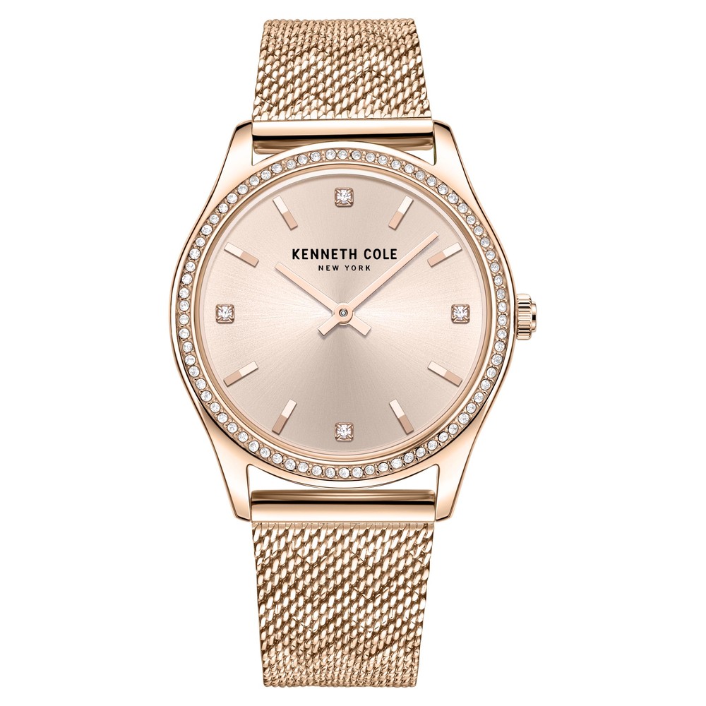 Buy Online Kenneth Cole Quartz Analog Rose Gold Dial Stainless Steel Strap  Watch for Women - nekcwlg2222802ld | Titan India