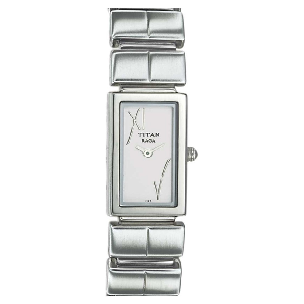 Buy Online Titan Quartz Analog Silver Dial Stainless Steel Strap Watch for  Women - nm917sm03 | Titan