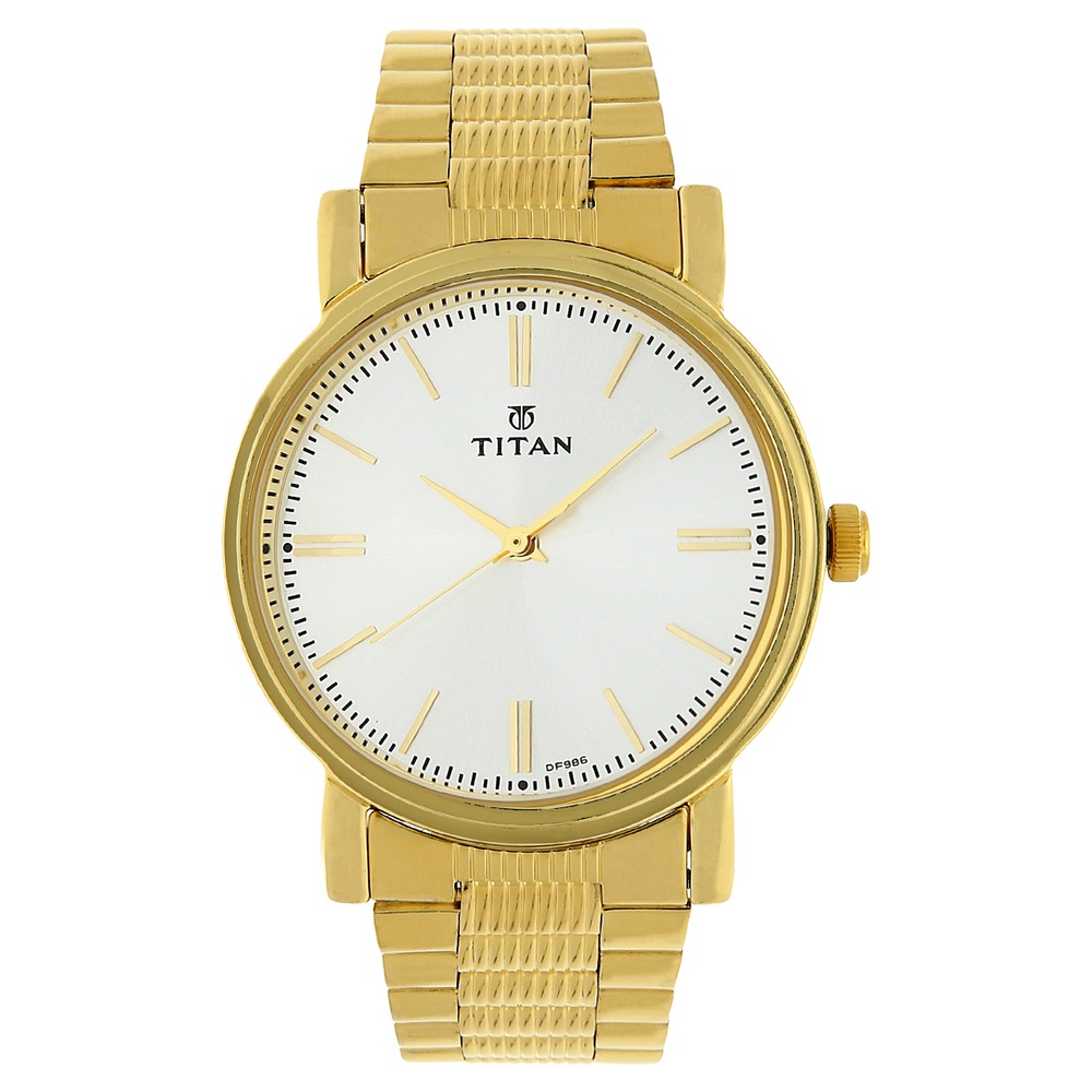 Buy Online Titan Quartz Analog Silver Dial Stainless Steel Strap Watch for Men np1712ym01 Titan