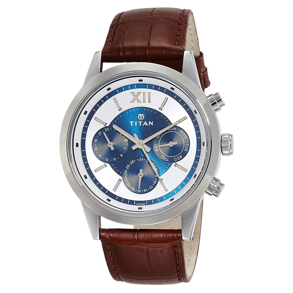 Titan Analog Blue Dial Men's Watch-1849SL03 : : Watches