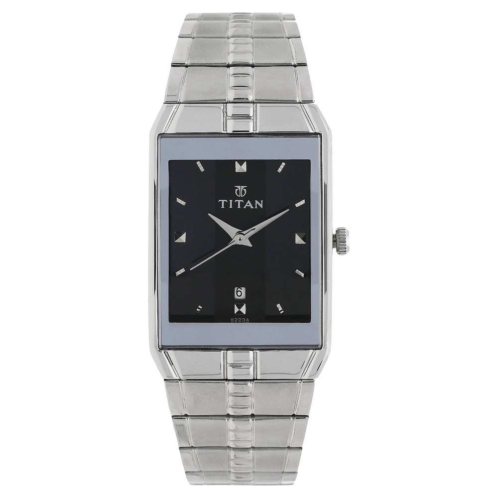 Buy Online Titan Avant Garde Quartz Multifunction Silver Dial Leather Strap  watch for Men - nr90147sl01 | Titan