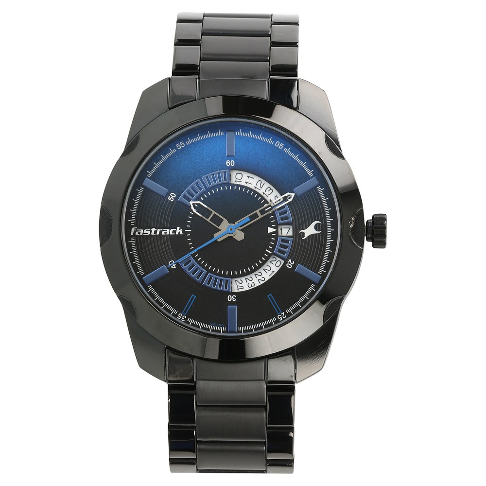 Fastrack watch 2024 black chain