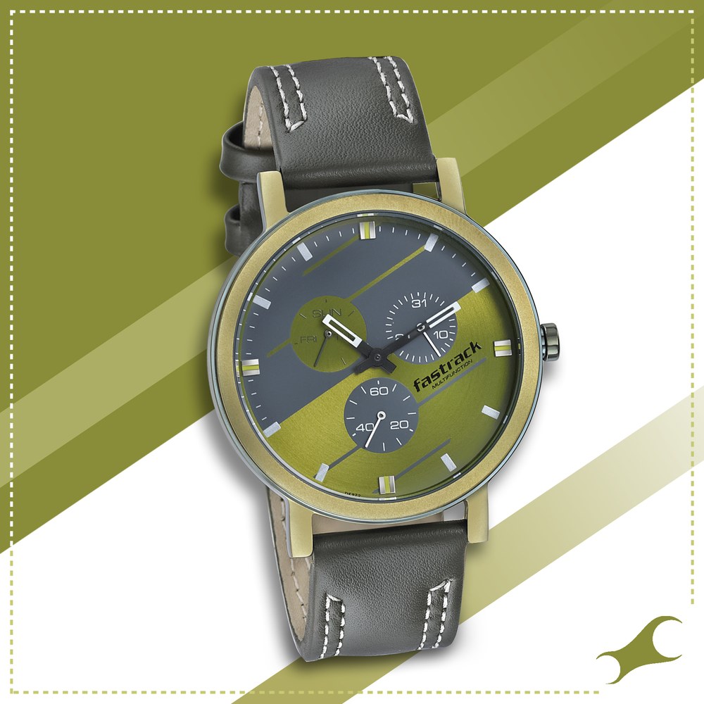 Fastrack Analog Green Dial Women's Watch