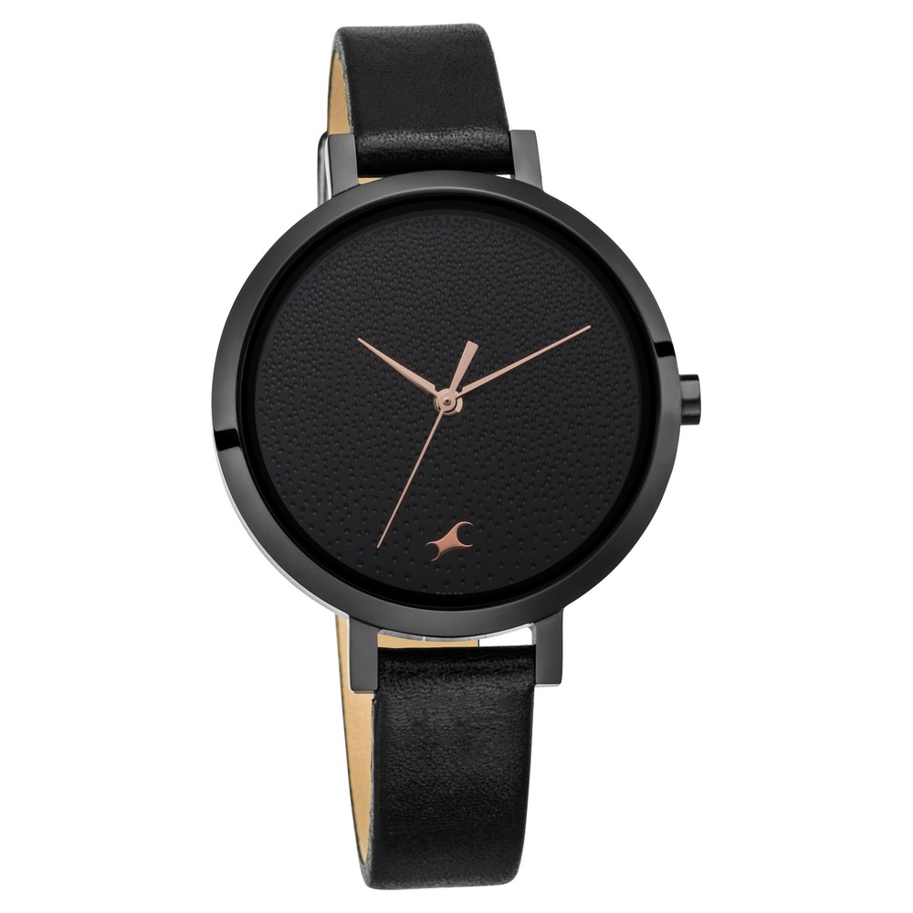 Full black outlet watch fastrack