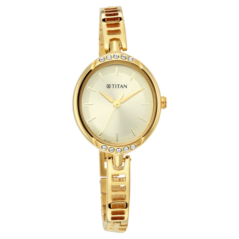 Titan gold watches outlet for ladies