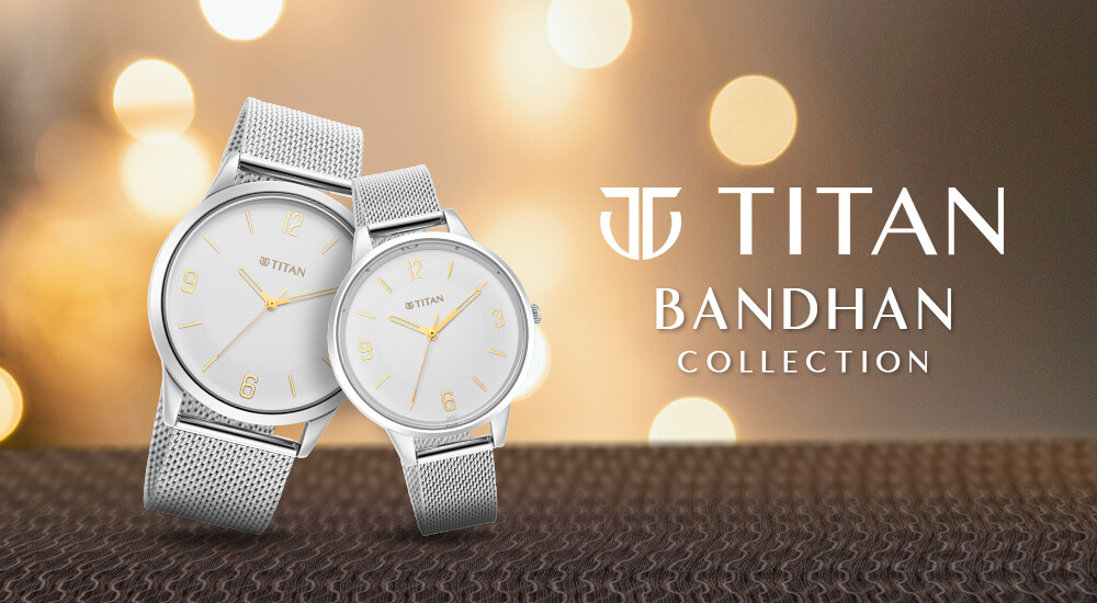 Buy Online Titan Quartz Analog with Date White Dial Stainless Steel Strap  Watch for Couple - nr19272927bm01p | Titan