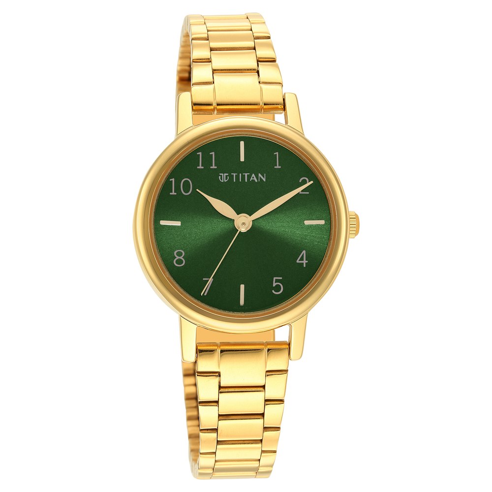 Titan Men Leather Analog Green Dial Watch-1849Sl02/Nr1849Sl02, Band  Color-Black : Amazon.in: Watches